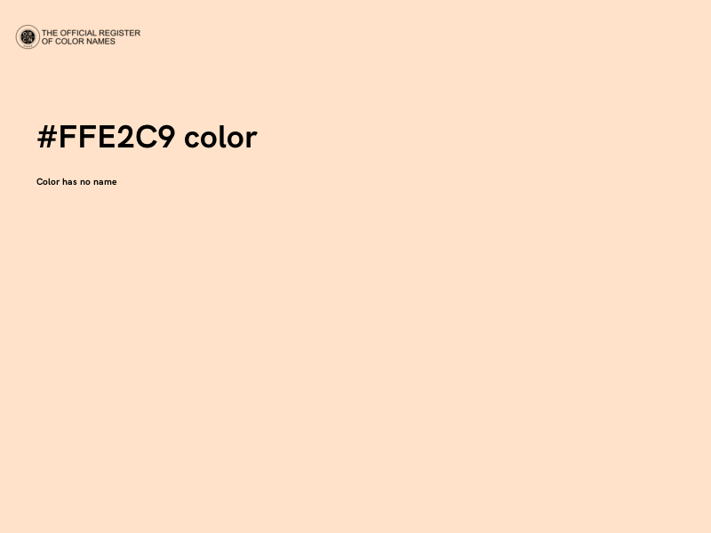 #FFE2C9 color image
