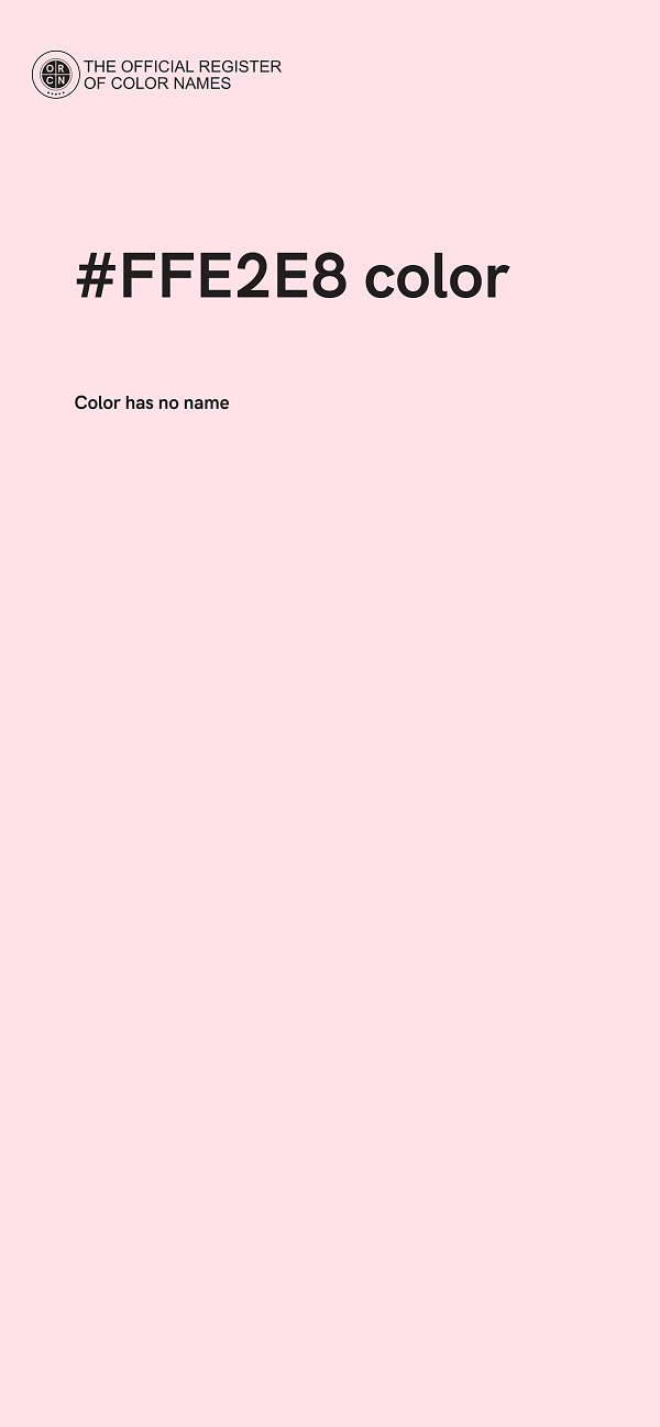 #FFE2E8 color image