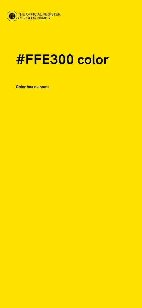 #FFE300 color image