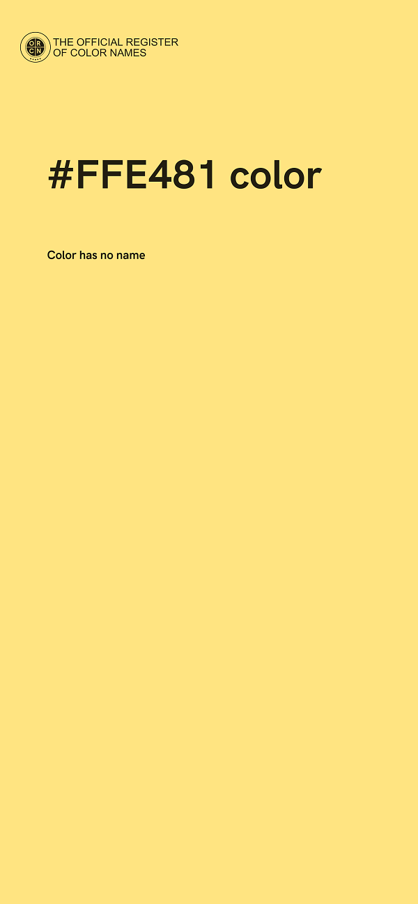 #FFE481 color image
