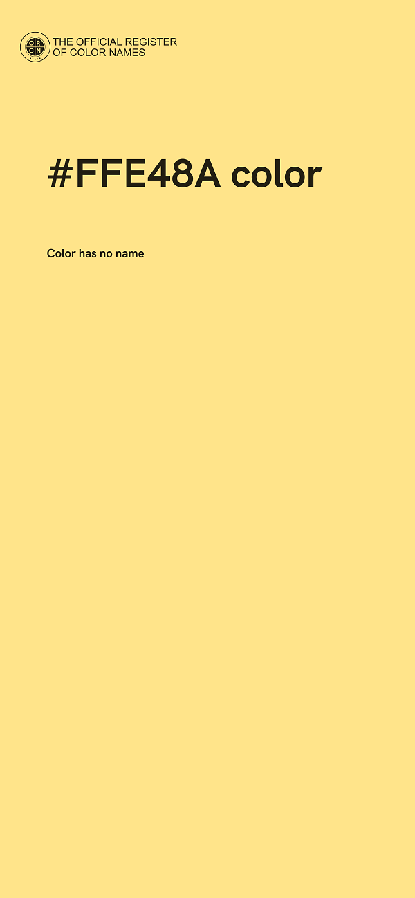 #FFE48A color image