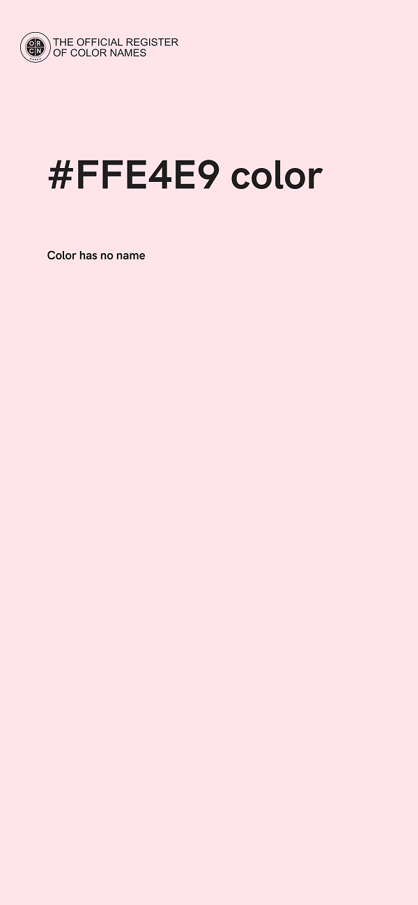 #FFE4E9 color image