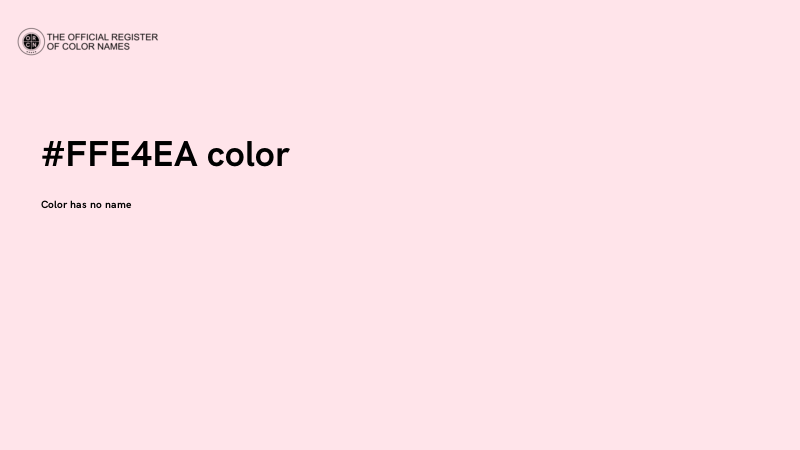 #FFE4EA color image