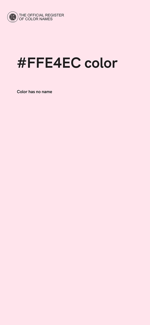 #FFE4EC color image
