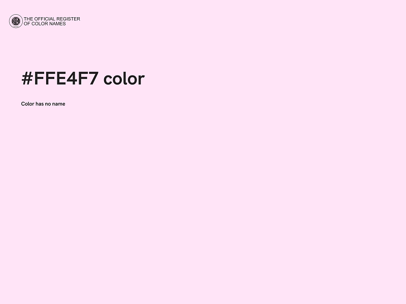 #FFE4F7 color image