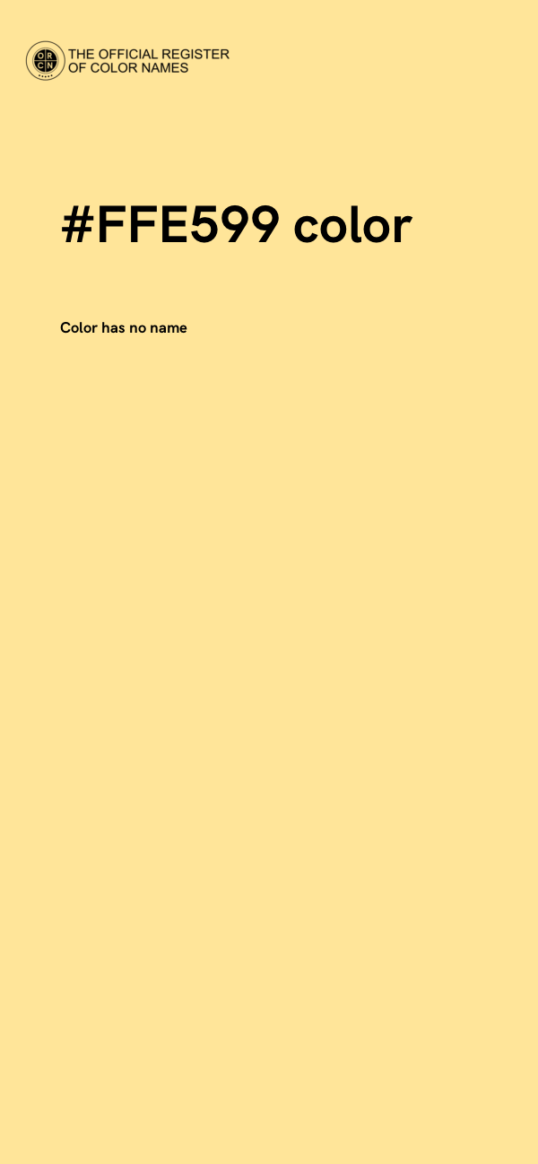 #FFE599 color image