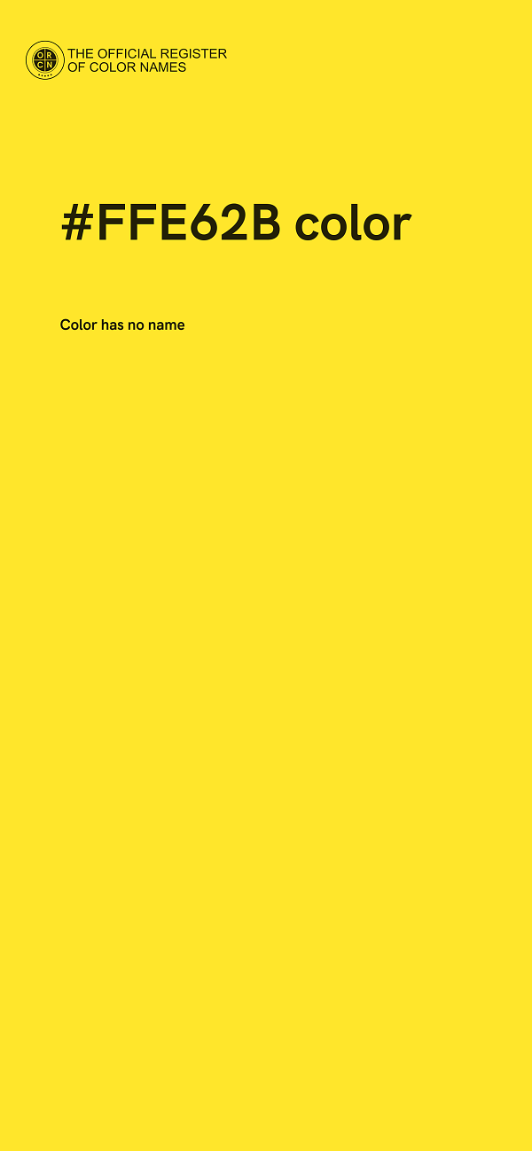 #FFE62B color image