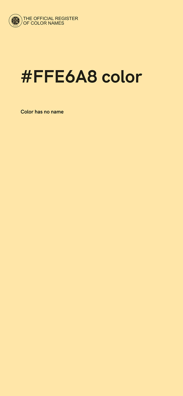 #FFE6A8 color image