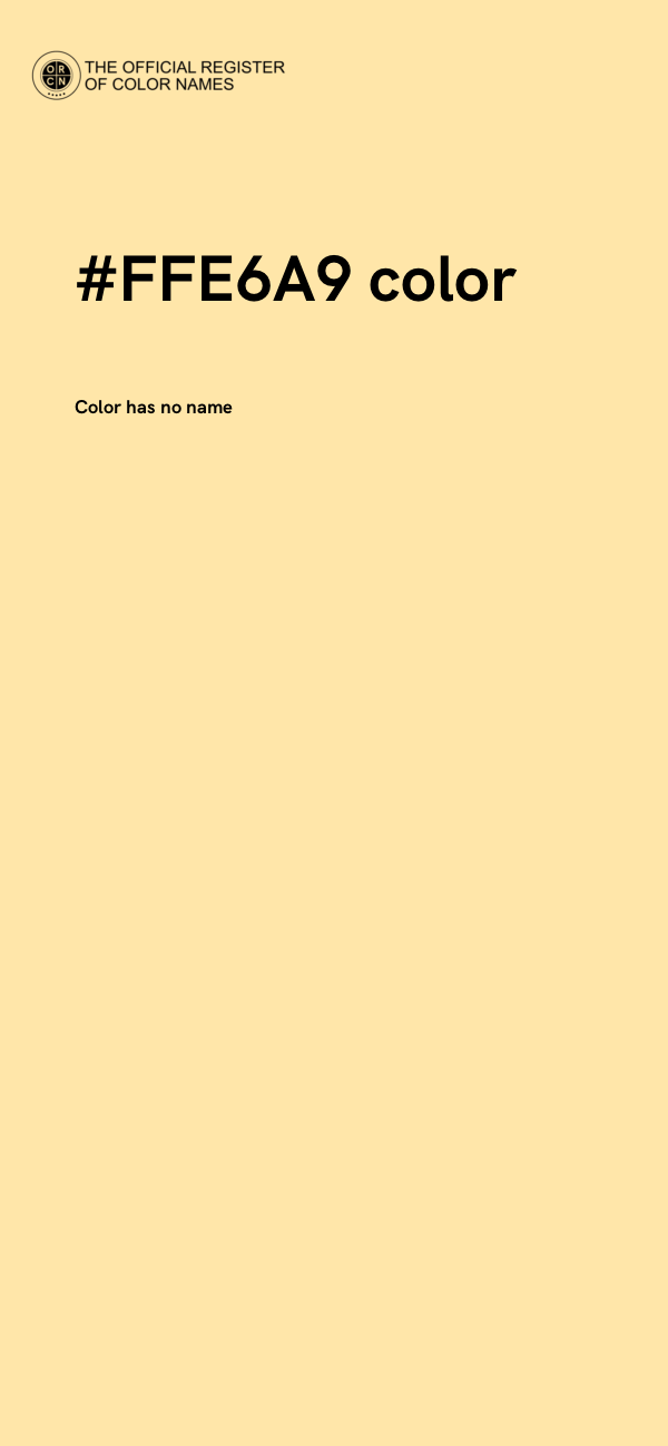#FFE6A9 color image