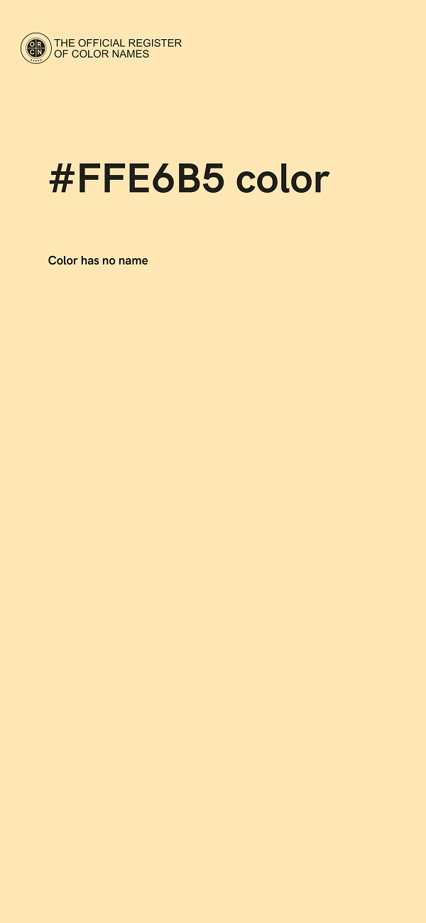 #FFE6B5 color image