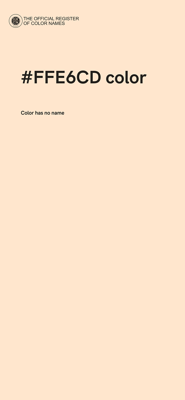 #FFE6CD color image