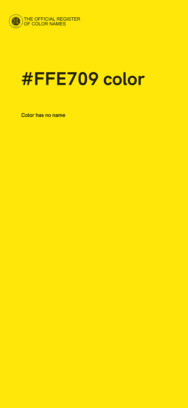 #FFE709 color image
