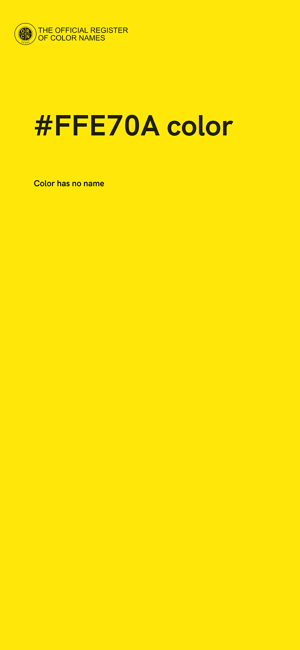 #FFE70A color image