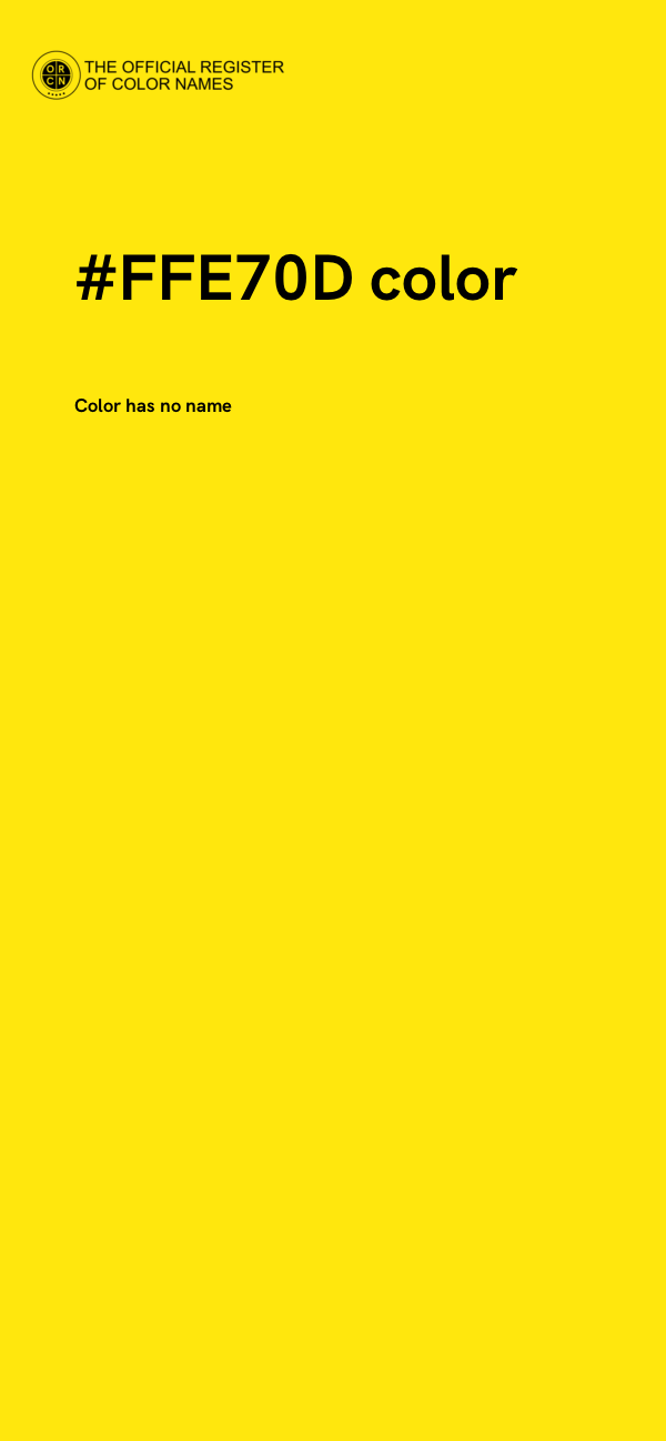 #FFE70D color image