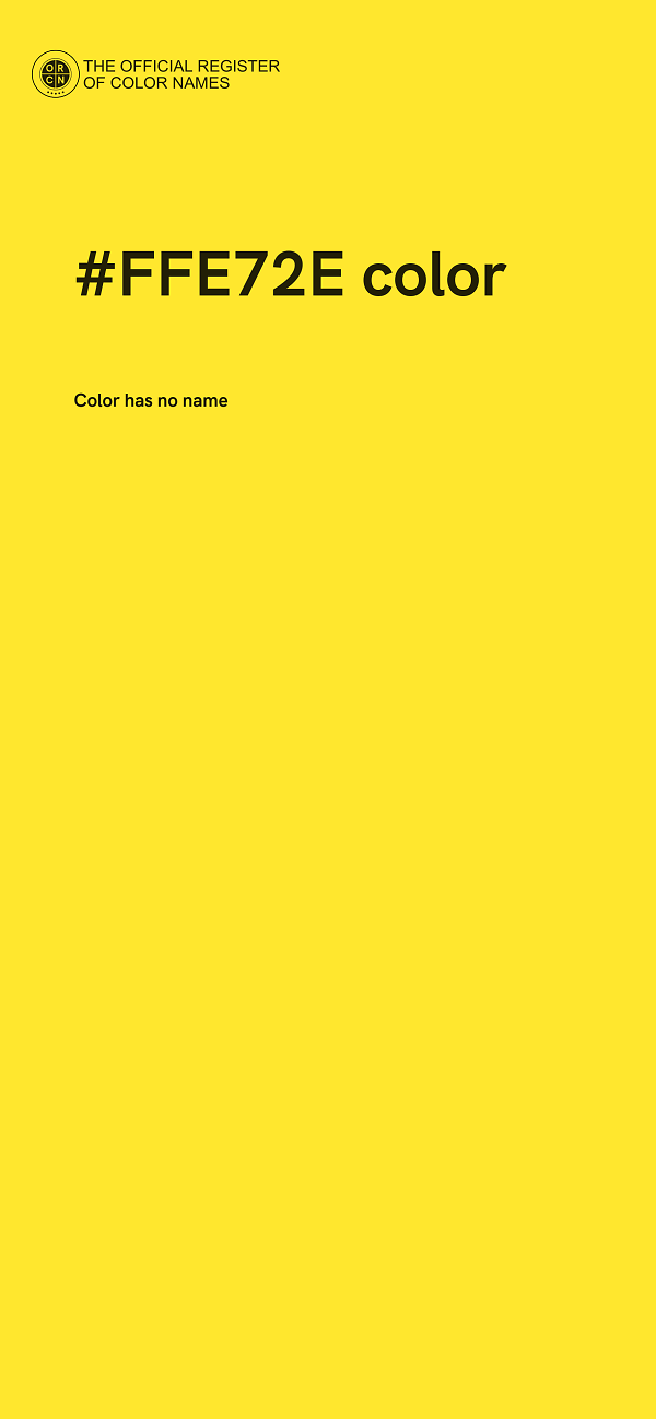 #FFE72E color image