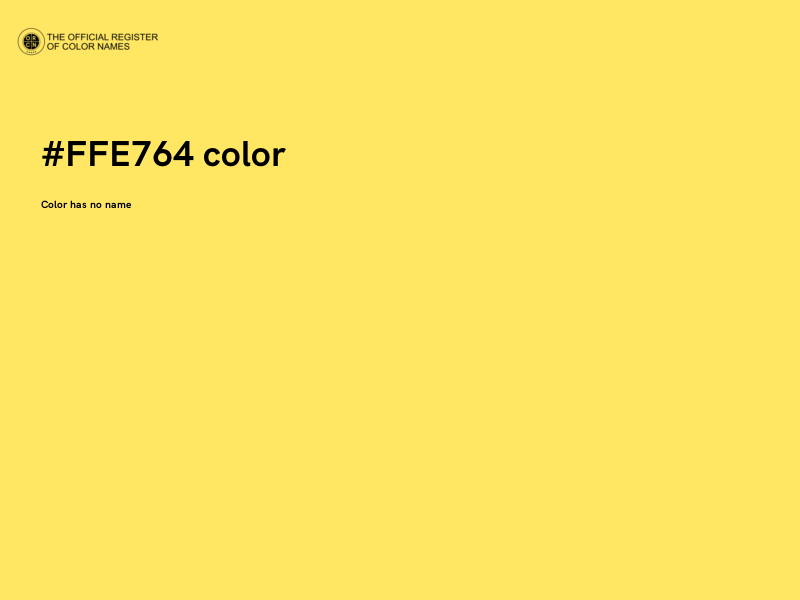 #FFE764 color image