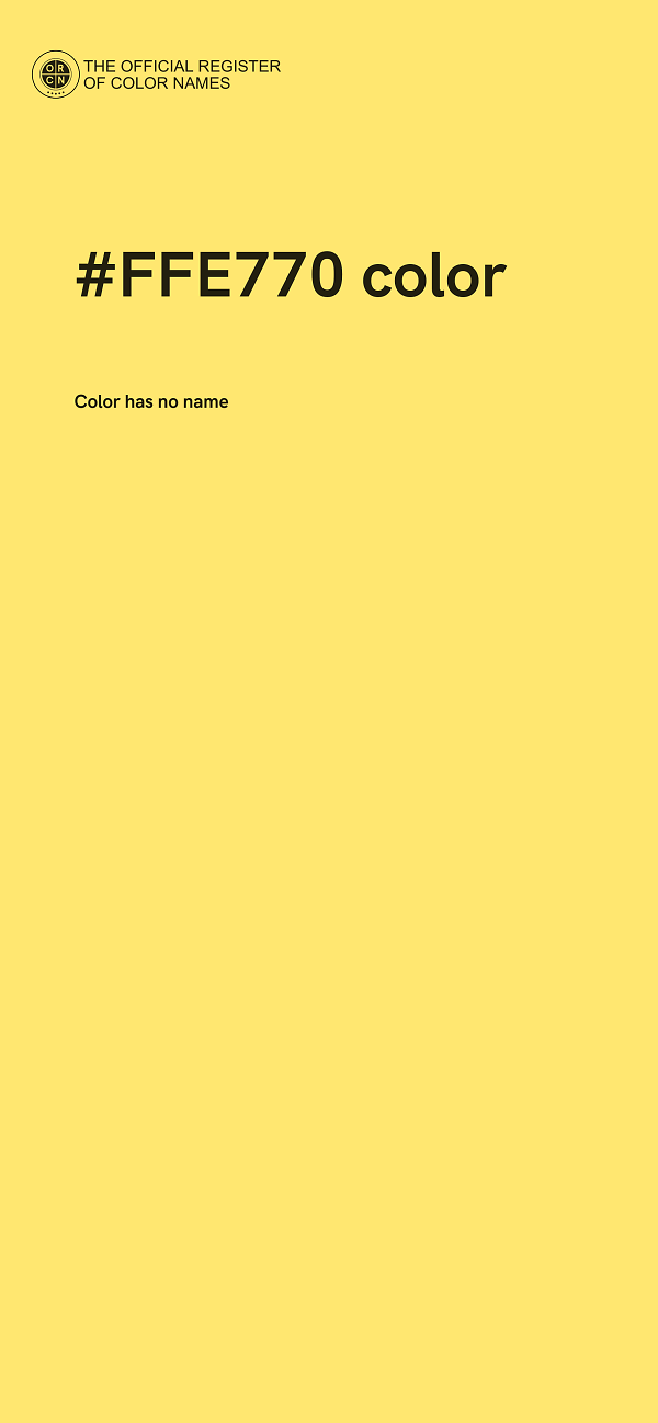 #FFE770 color image
