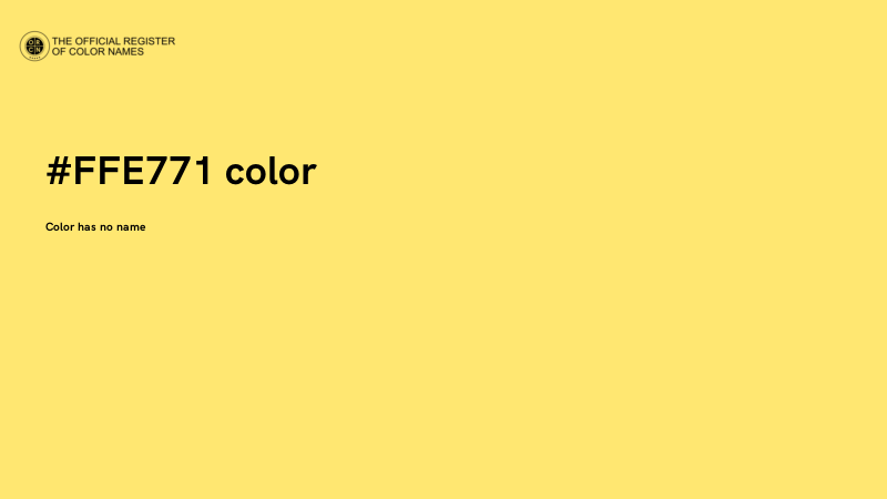 #FFE771 color image