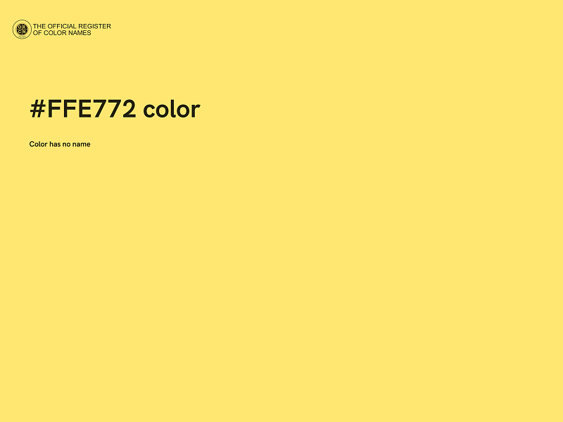 #FFE772 color image