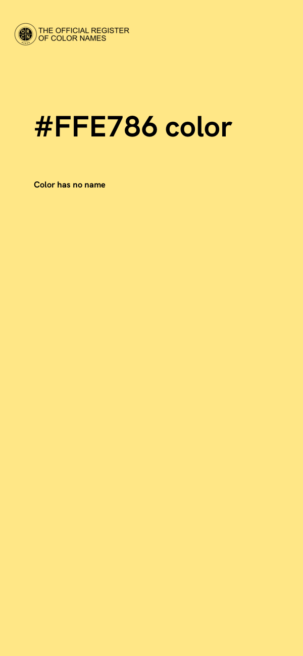 #FFE786 color image