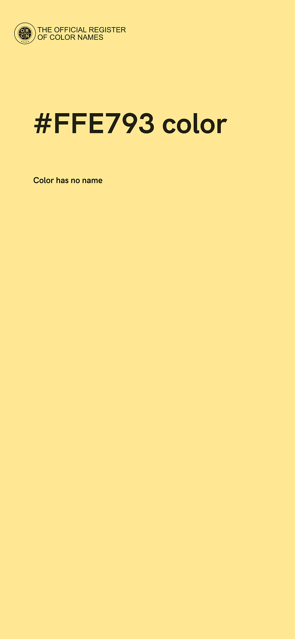 #FFE793 color image