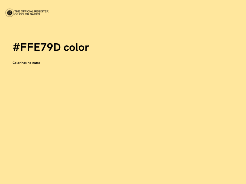 #FFE79D color image