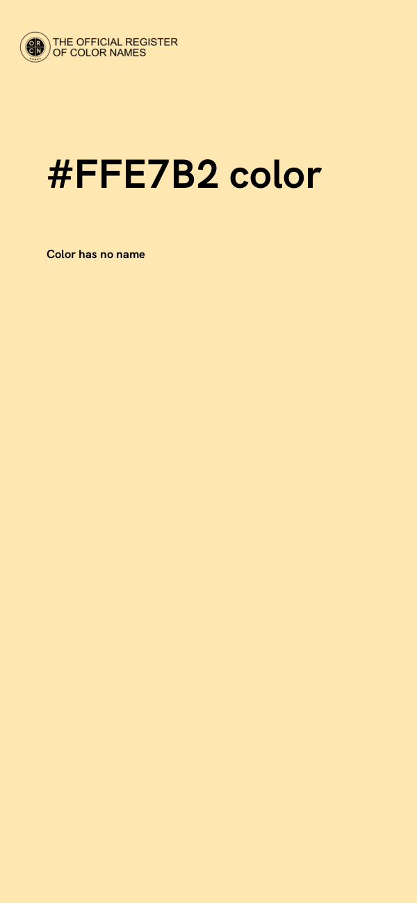 #FFE7B2 color image