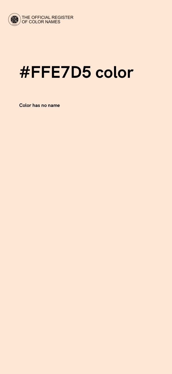 #FFE7D5 color image