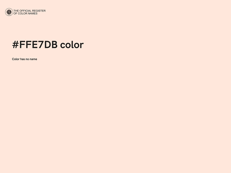 #FFE7DB color image