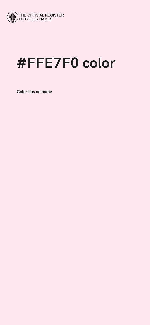 #FFE7F0 color image