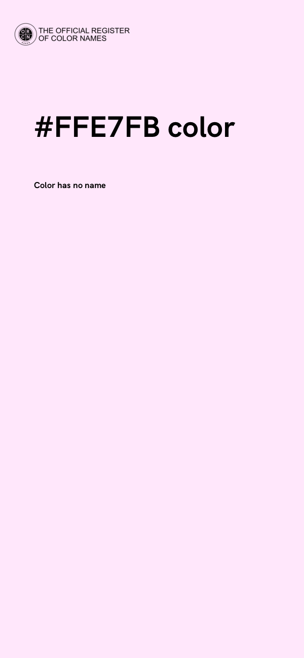#FFE7FB color image