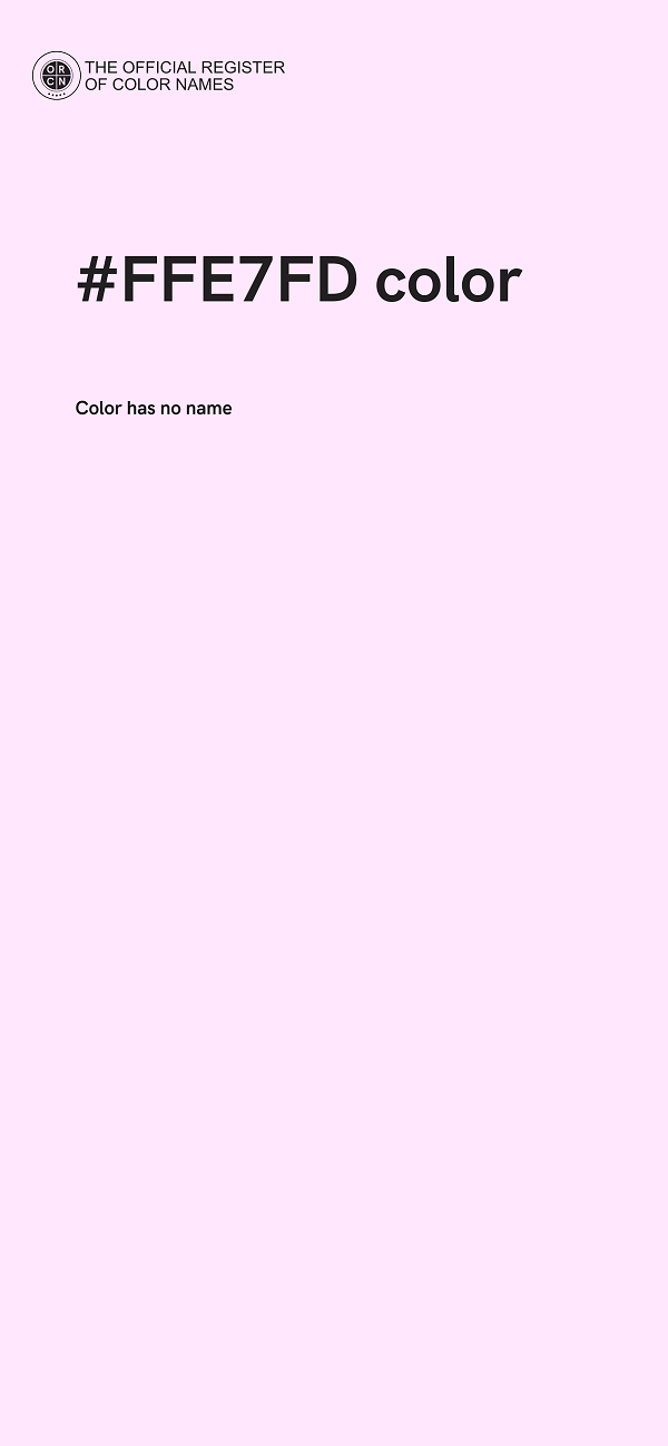 #FFE7FD color image