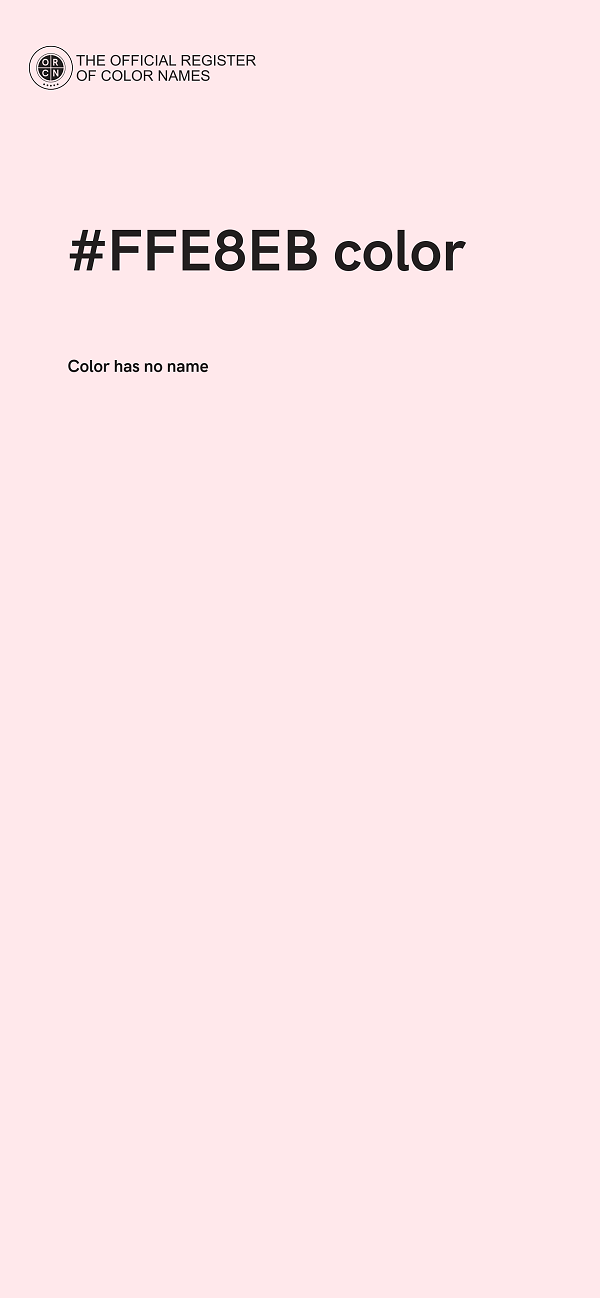 #FFE8EB color image