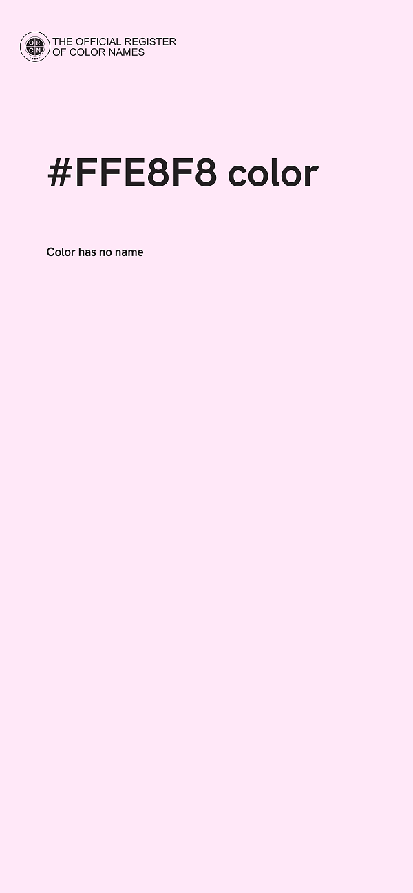 #FFE8F8 color image