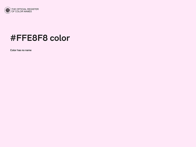 #FFE8F8 color image