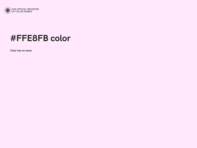 #FFE8FB color image