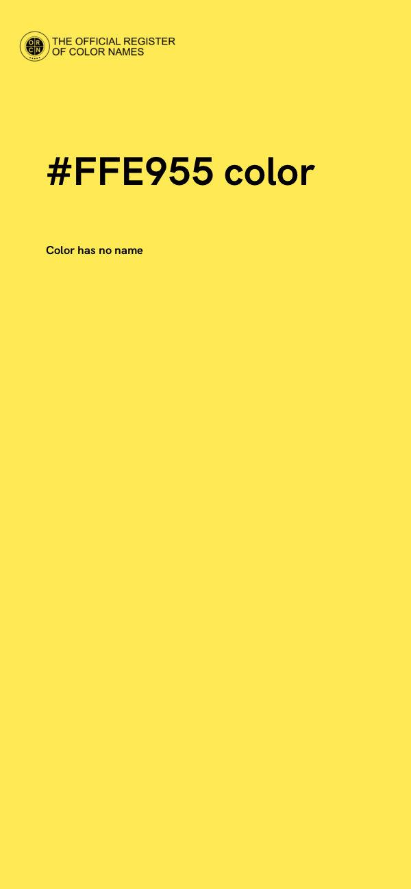 #FFE955 color image
