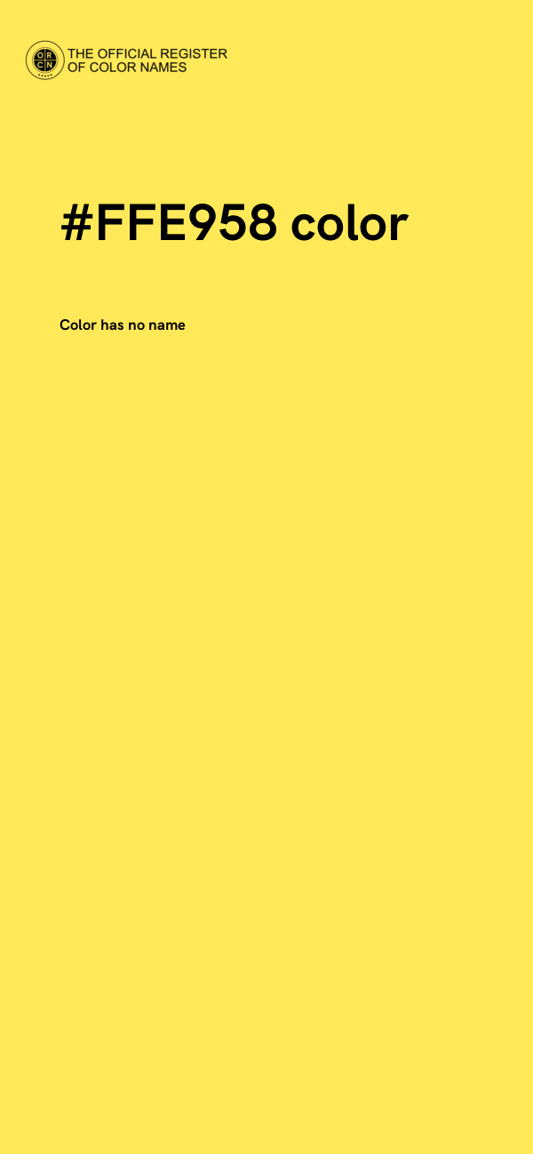 #FFE958 color image