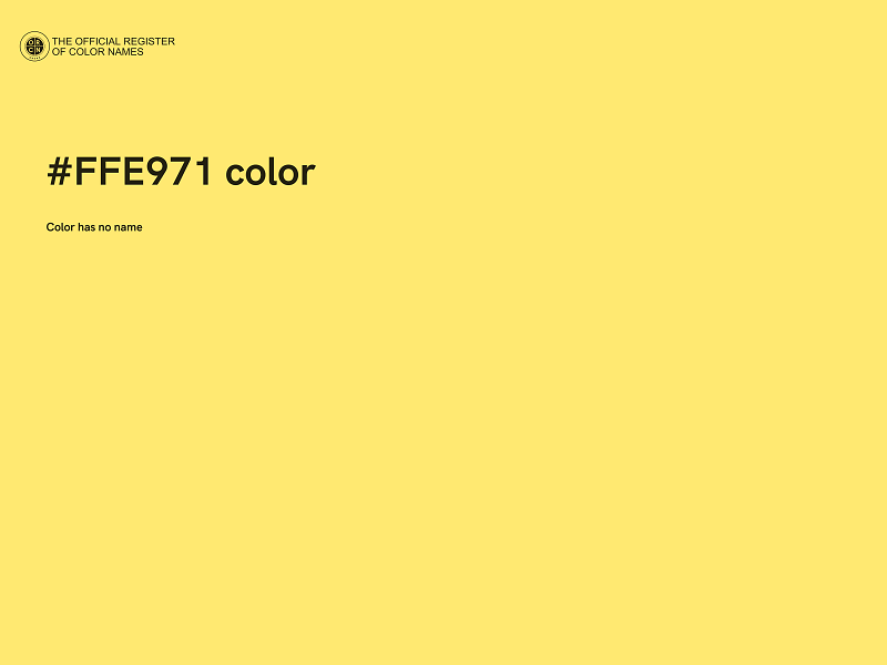 #FFE971 color image