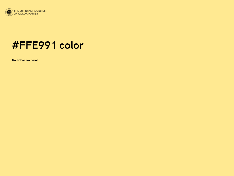 #FFE991 color image