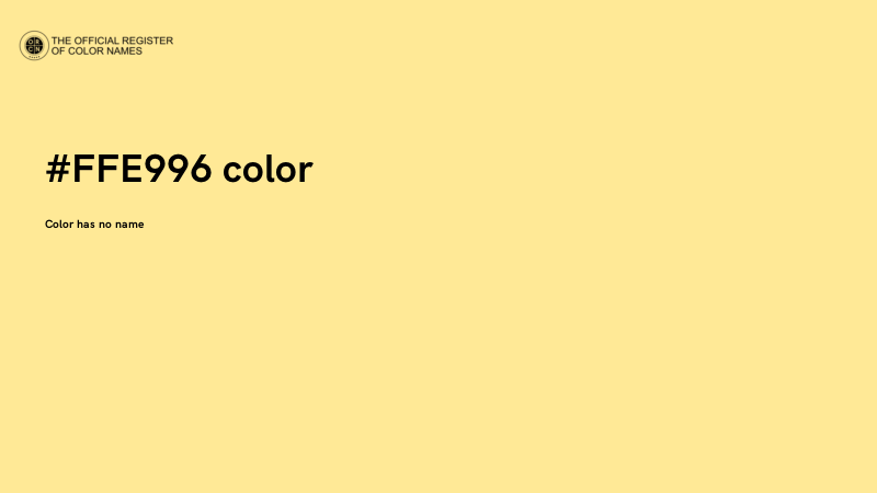#FFE996 color image