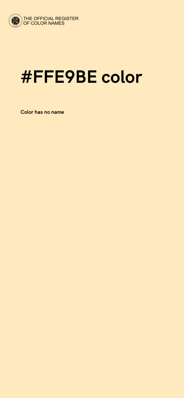 #FFE9BE color image