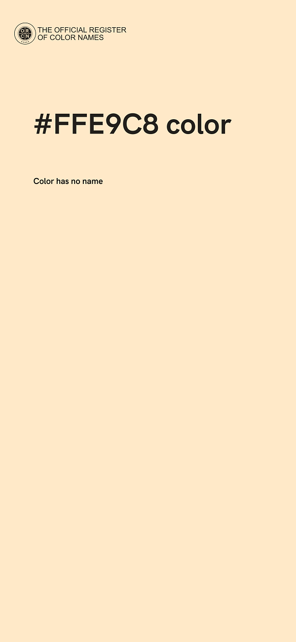 #FFE9C8 color image