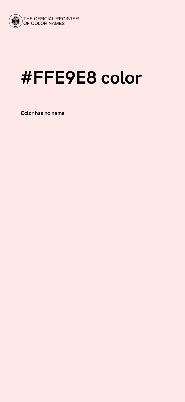 #FFE9E8 color image