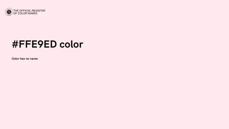 #FFE9ED color image