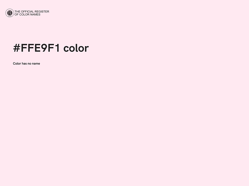 #FFE9F1 color image