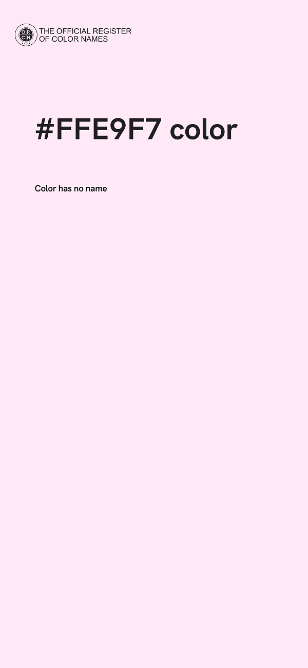 #FFE9F7 color image