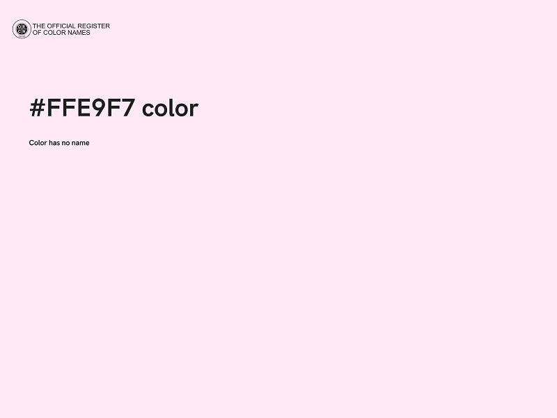 #FFE9F7 color image