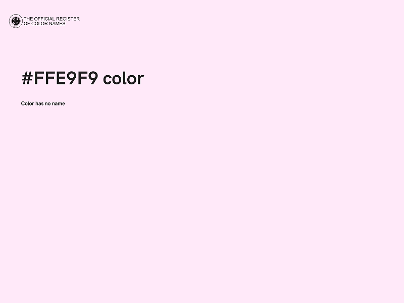 #FFE9F9 color image
