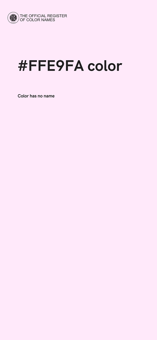 #FFE9FA color image